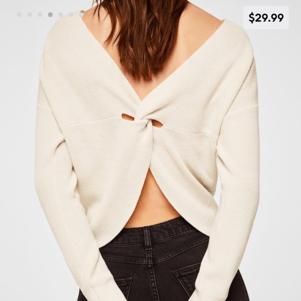 Mango Knot Detail Sweater